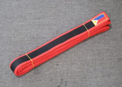 AU006 – Black belt with Philippine flag