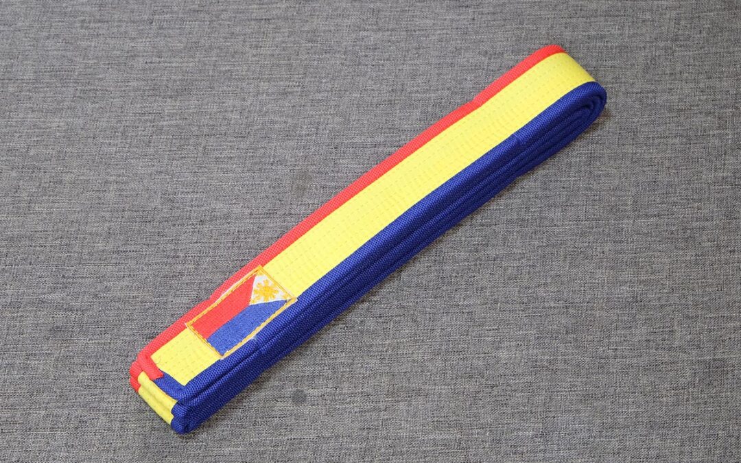 AU005 – Yellow Belt with Philippine flag